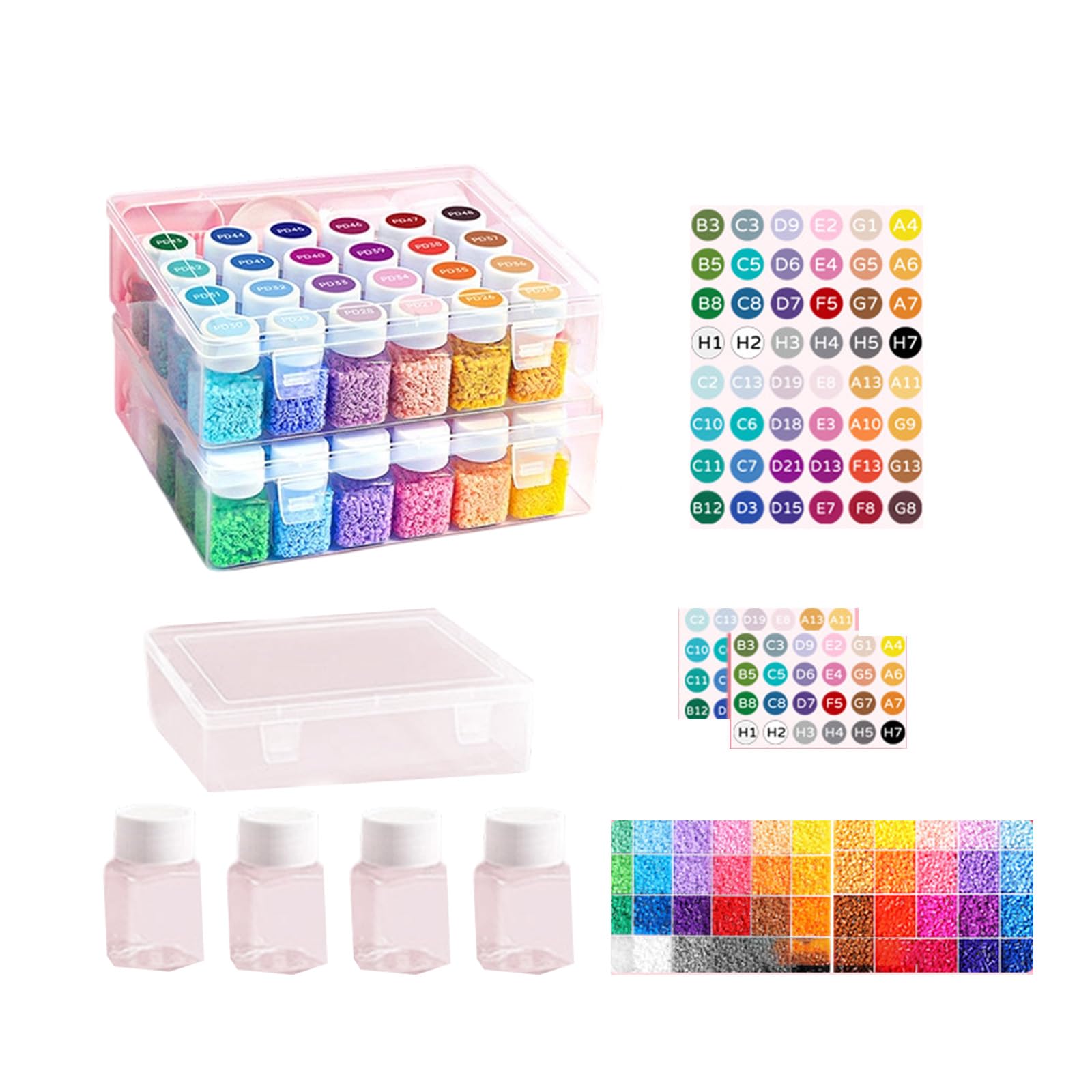 YROHGKPN Set completo di perline artistiche contiene materiali sicuri per progetti di artigianato per bambini perline utensili per bricolage