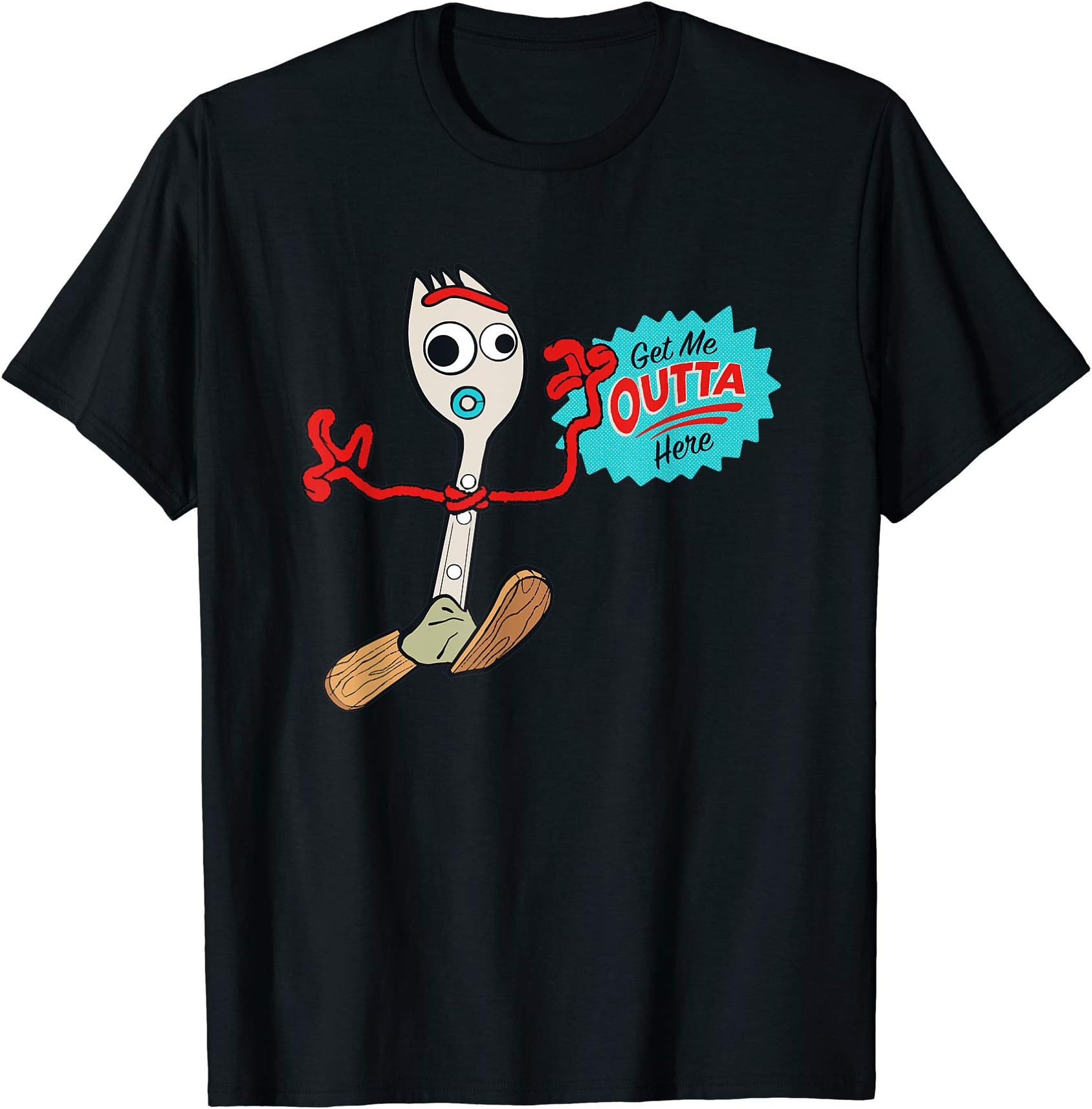 Disney Pixar Toy Story 4 Forky Get Me Outta Here T-Shirt