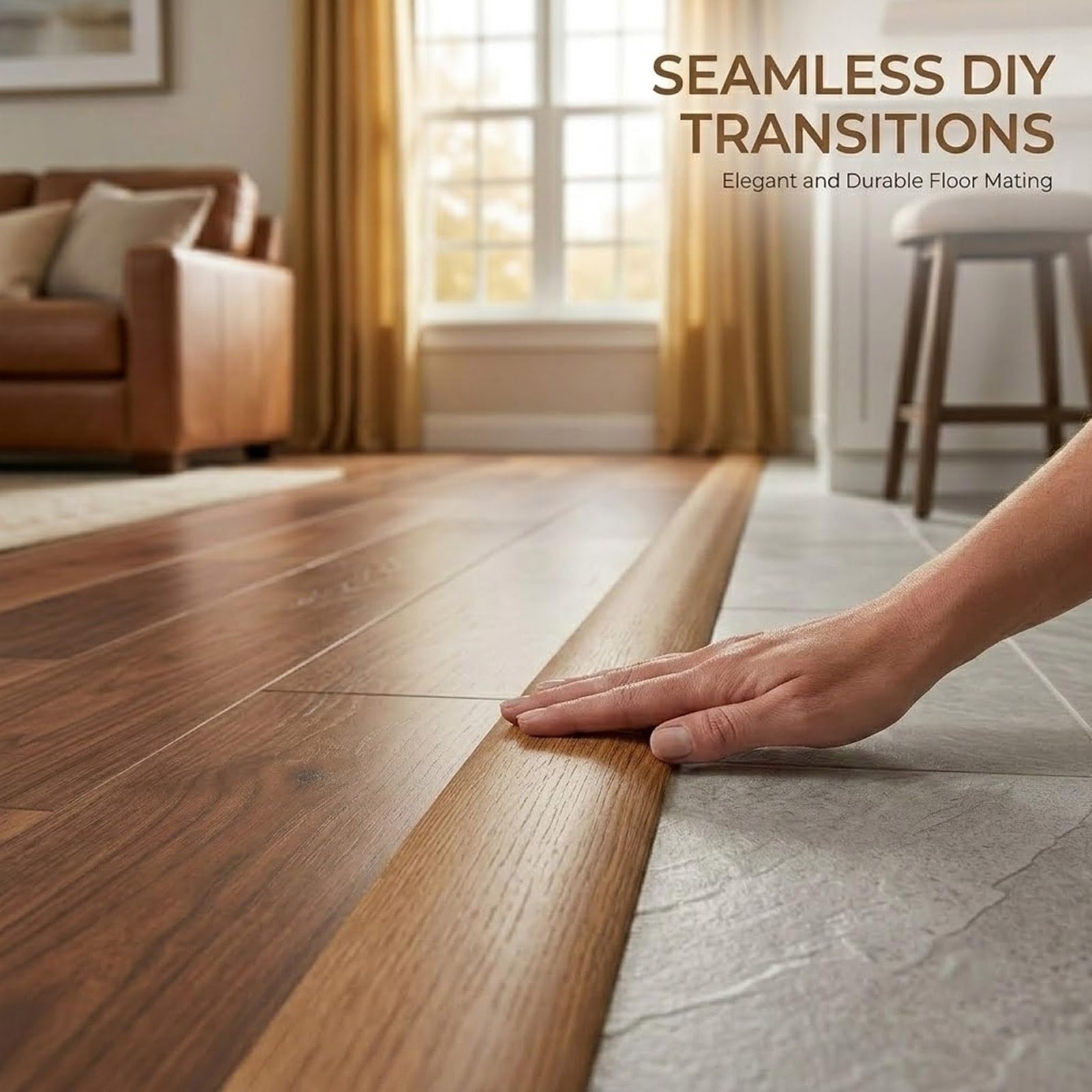 5cm Perfil de Transición para Suelo Para Puertas, Perfil en T 1-10m, Tiras de Umbral para Puertas Autoadhesivas PVC para Transiciones Entre Baldosas Suelos de Madera(Maple Wood Grain,5cmx700cm)