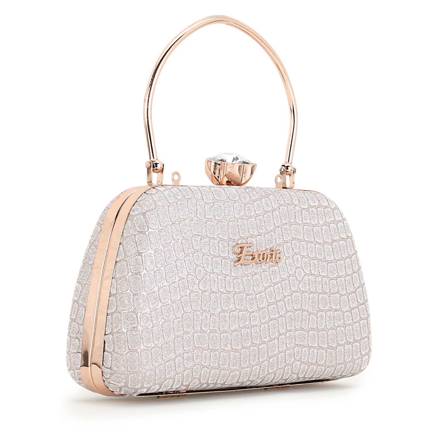 EXOTIC Womens Contemporary Handbag, Silver (B0BCYQHDV5) Amazon Price History, Amazon Price Tracker