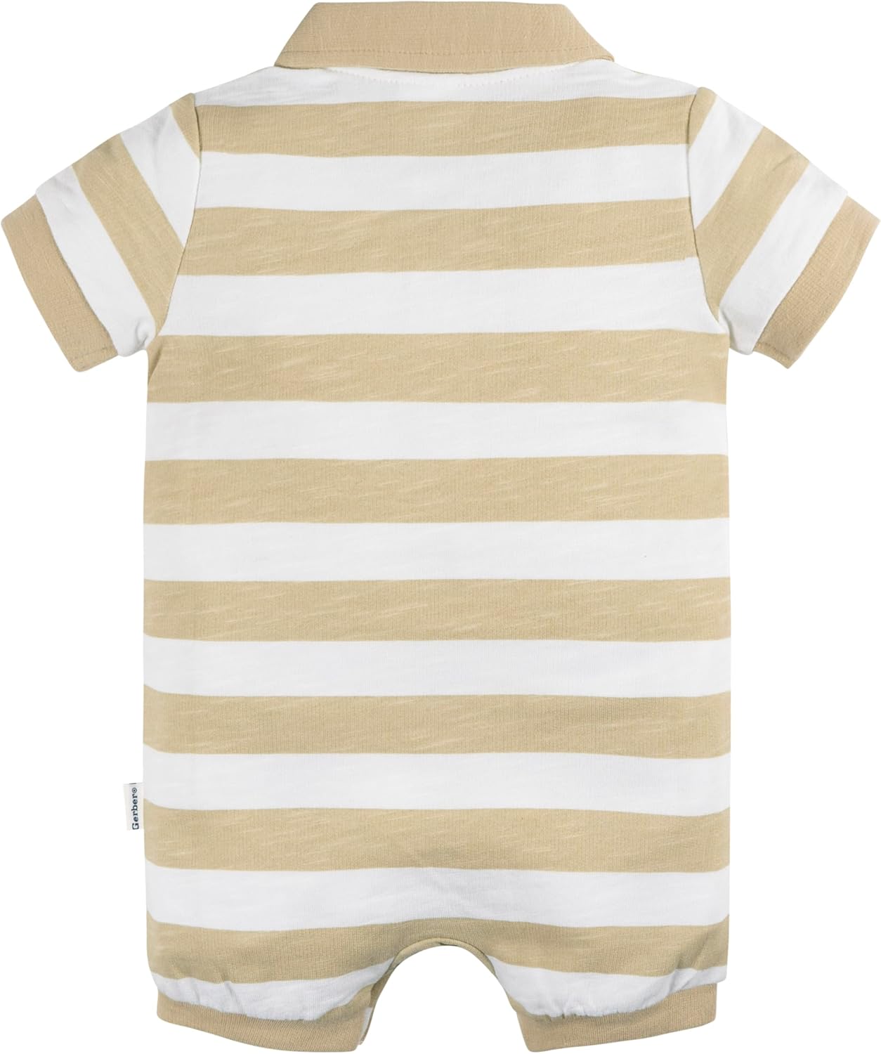 Gerber baby-boys Cotton Polo Romper - Image 2
