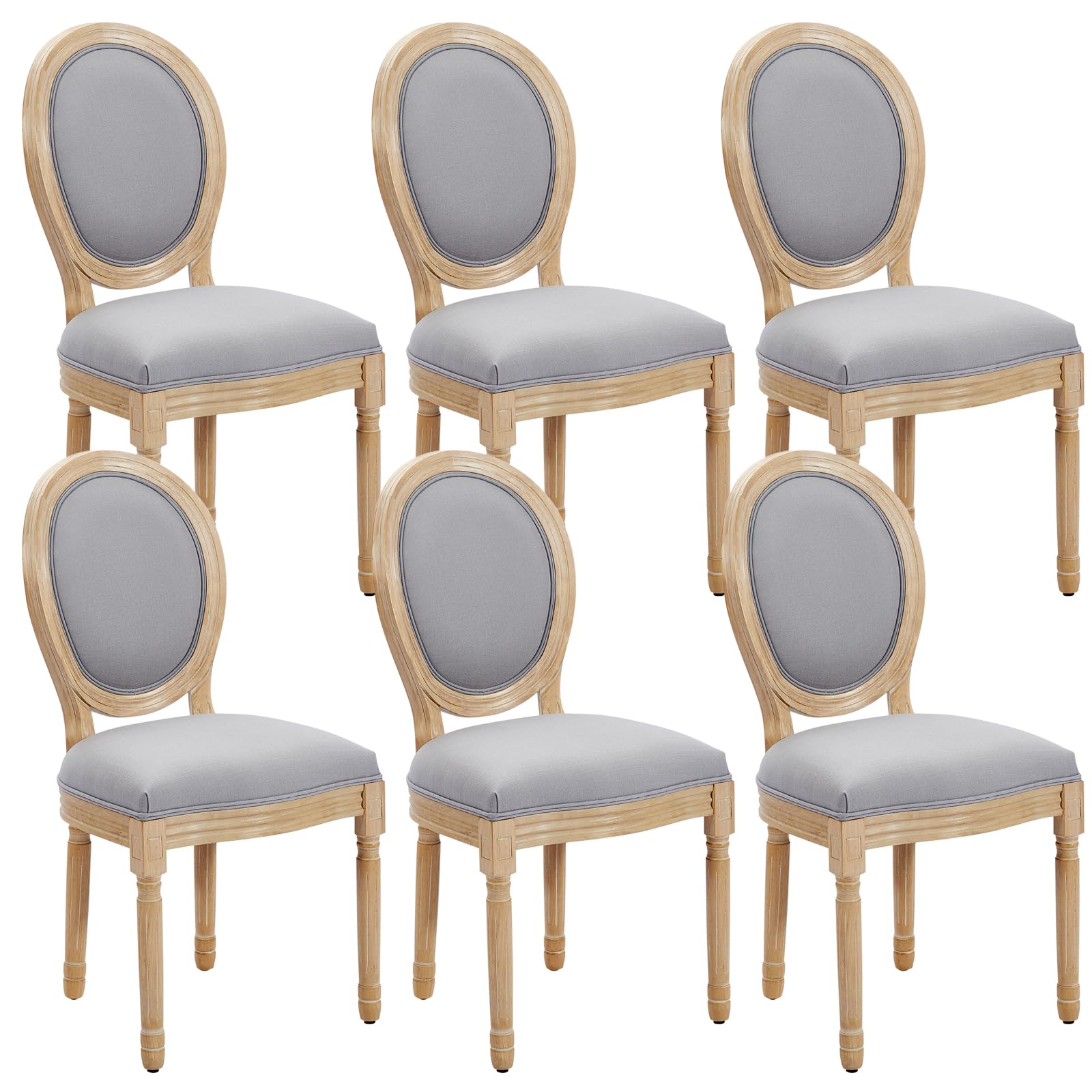 Nrizc French Dining Chairs Set of 6