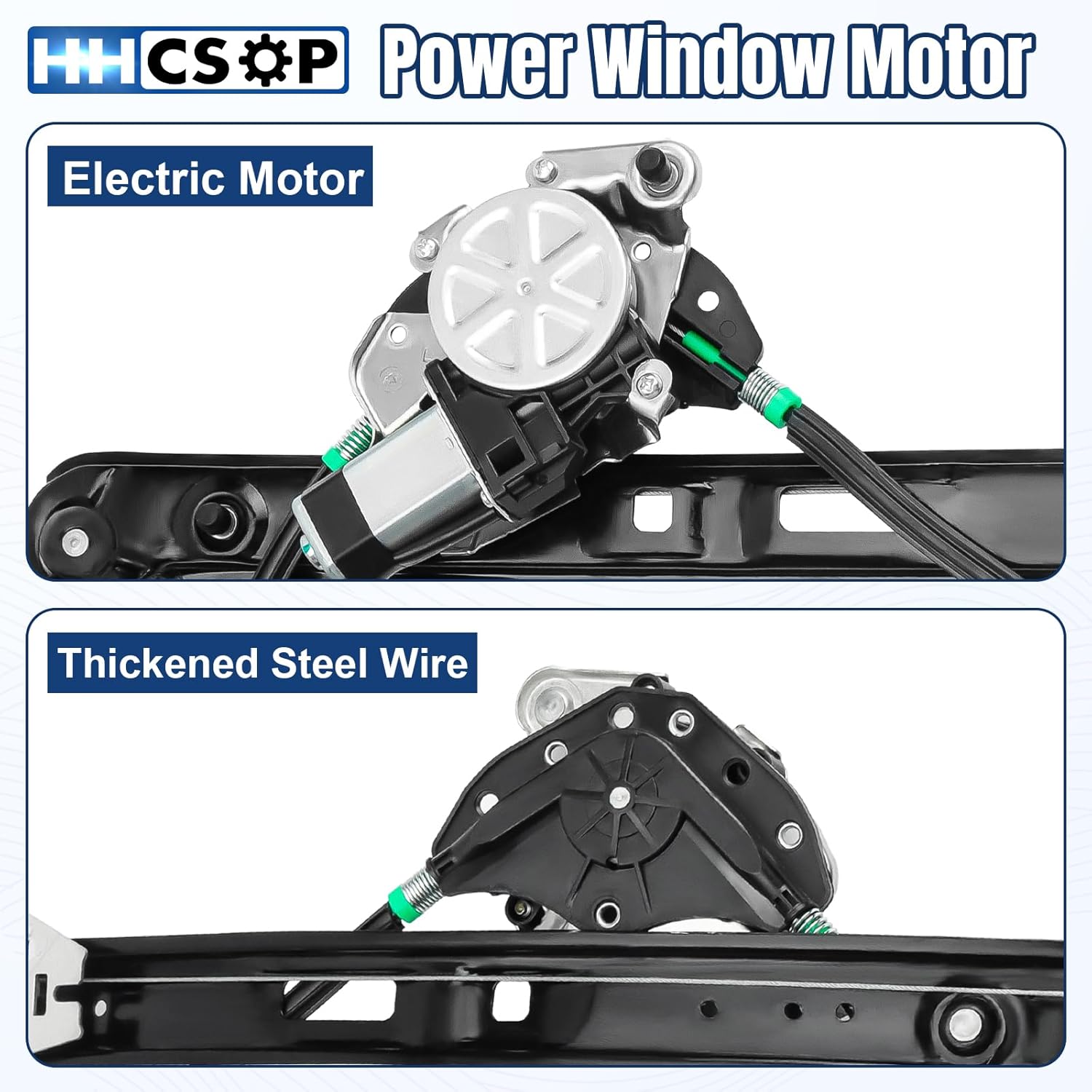 Front Left Driver Side Power Window Regulator w/Motor Replacement for 1999 2000 2001 2002 2003 2004 2005 BMW 323i 325i 325xi 328i 330i 330xi E46 Replaces# 741-484