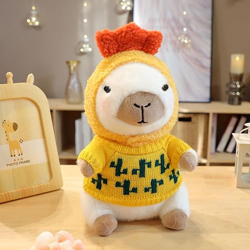 Miniatura 4 de 2 Capybara - Peluche de 2 piezas con 12 piezas de ropa y accesorios, juguetes de peluche de Capybara de 10.2 pulgadas, lindos peluches para
