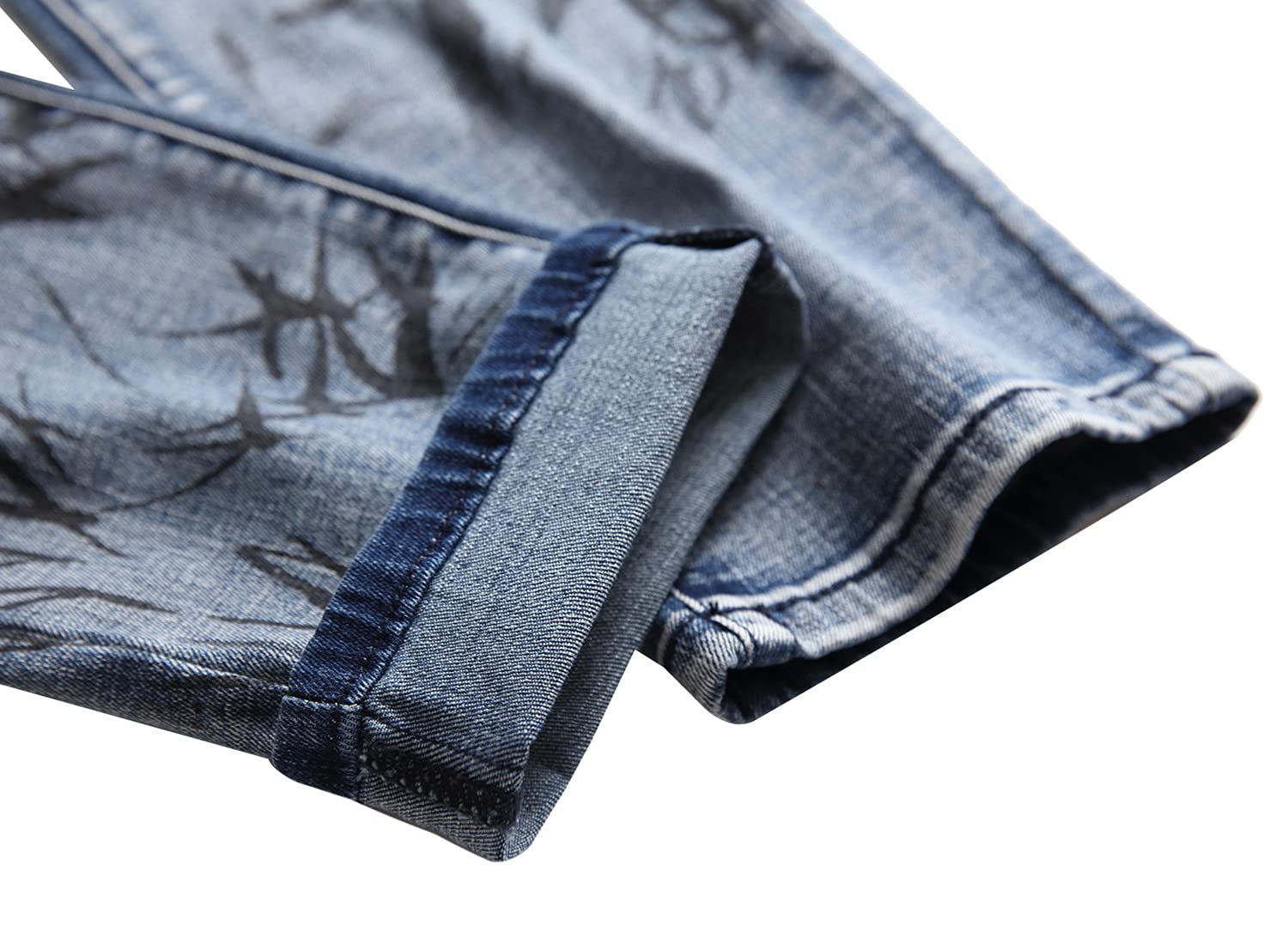 Jeans Pantalon 3D-Bedruckte Stretchjeans Für Herren Mit Personalisierten Mustern Trendige Lässige Schmal Geschnittene Jeanshose Für Herren