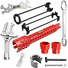 9PCS Basin Wrench Set, Plumbing Tools for Home Pipe