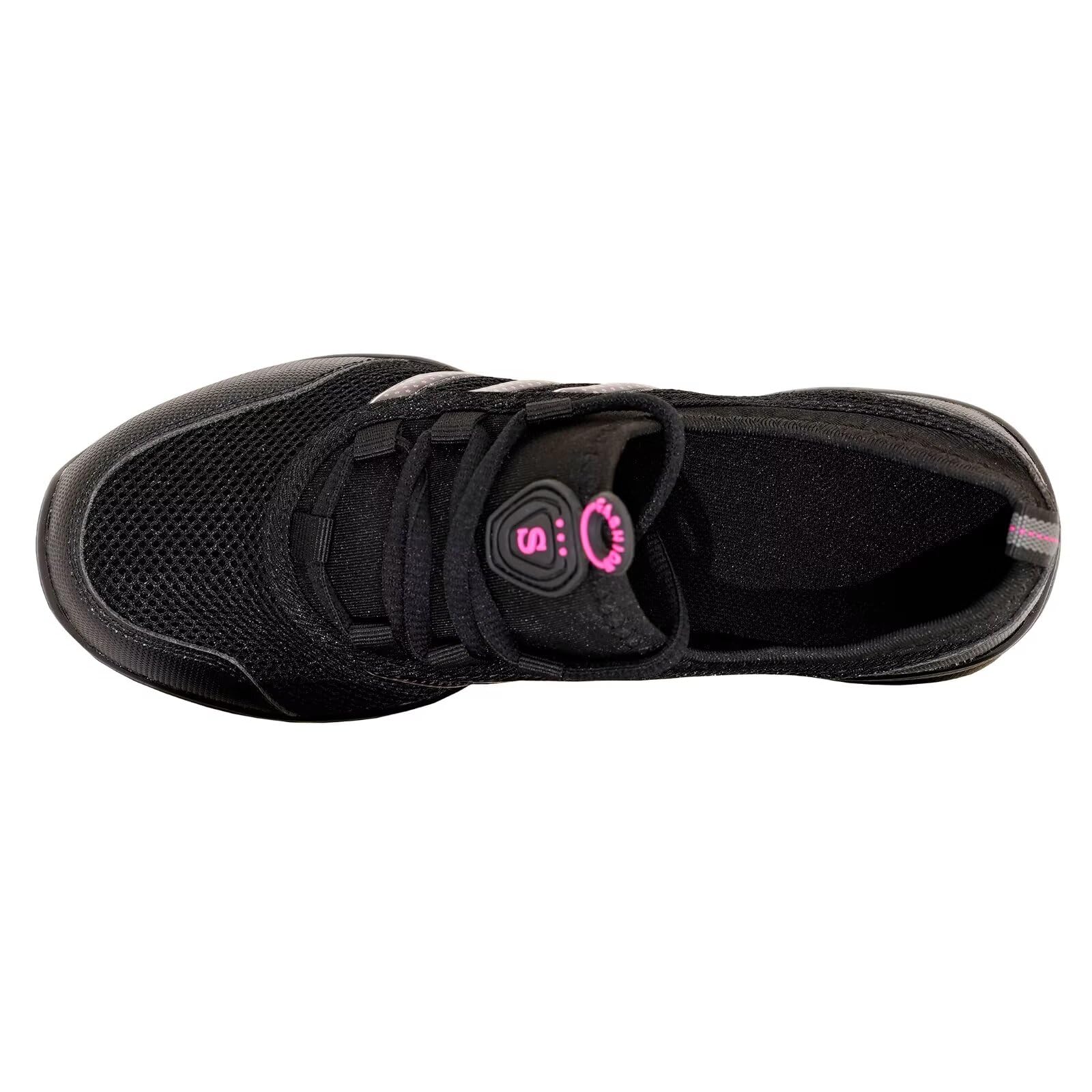 Baskets de Danse,Adulte Semelle Fendue Noir Sneakers Danse Jazz