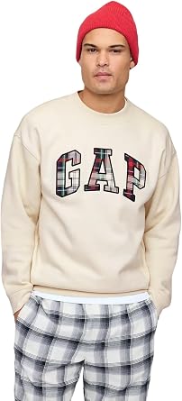 GAP Mens Heritage Logo Crewneck Sweatshirt