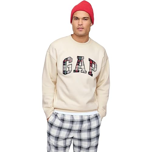 GAP mens Heritage Logo Crewneck Sweatshirt