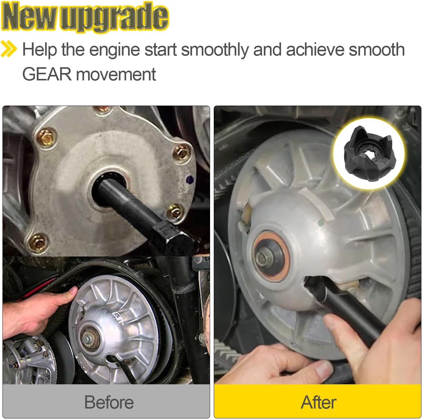 420280173 Drive Clutch Secondary Clutch Assembly Compatible with Can-Am Outlander Renegade Maverick Commander (2003-2022) Fit for Bombardier Quest (2002-2005) Replaces# 420280176 420280178