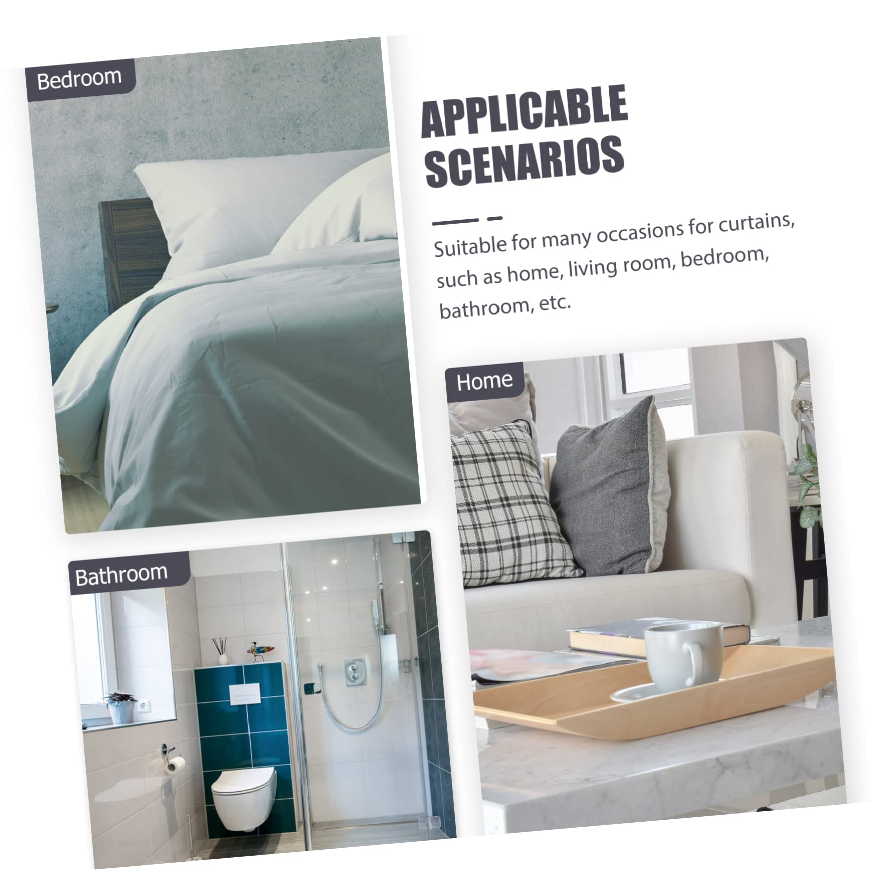 Zerodeko 6pièces Embrasses De Rideaux Magnétiques Corde Naturelle pour Décoration De Fenêtre Accessoire Moderne Et Élégant pour Salon Et Chambre