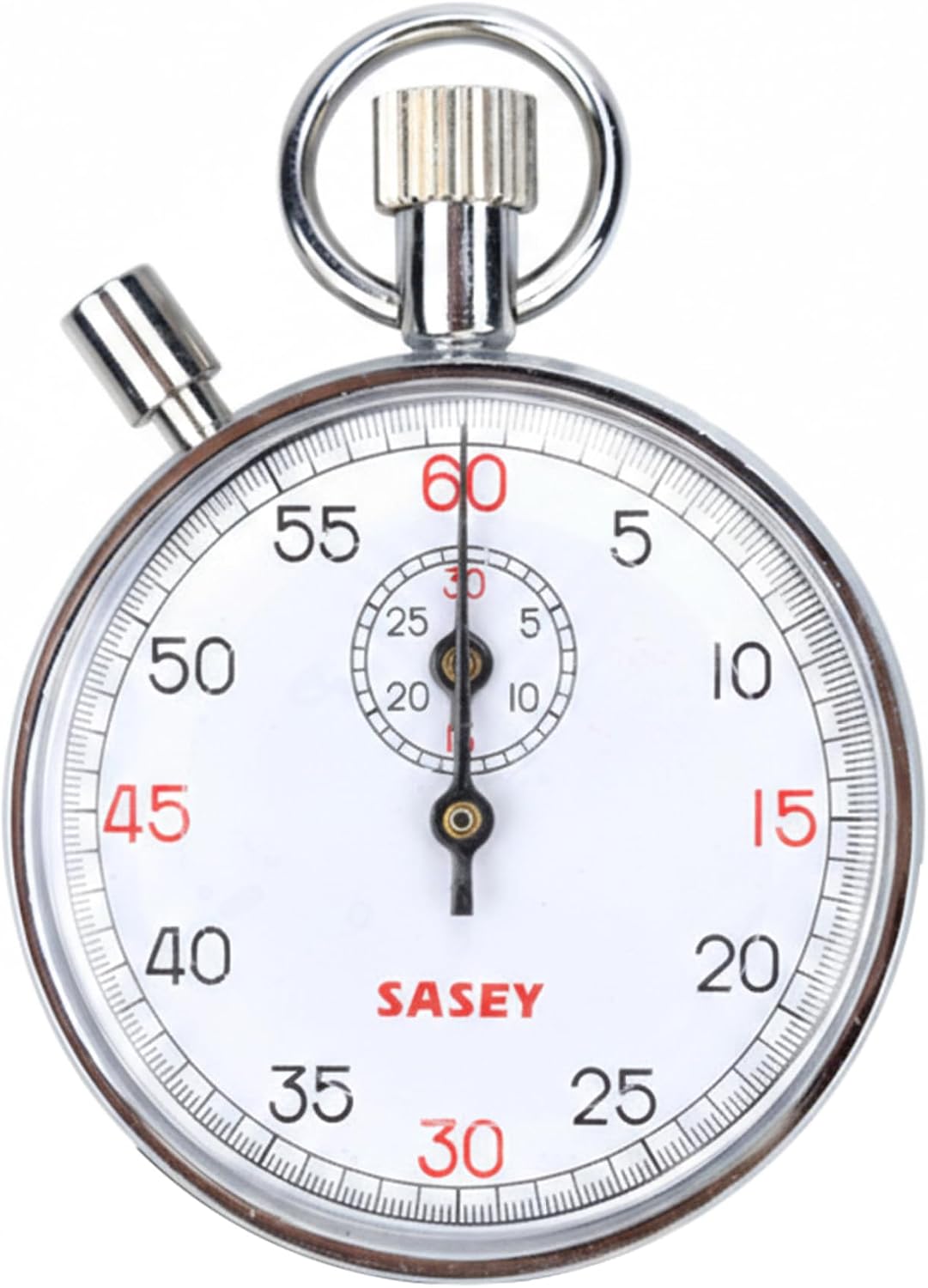 Mechanical Stopwatch 60s Handheld Analog Stopwatch with Pause Stainless Steel Stop Watches Timer for Sports Referee Running Cycling Count, Stopwatches