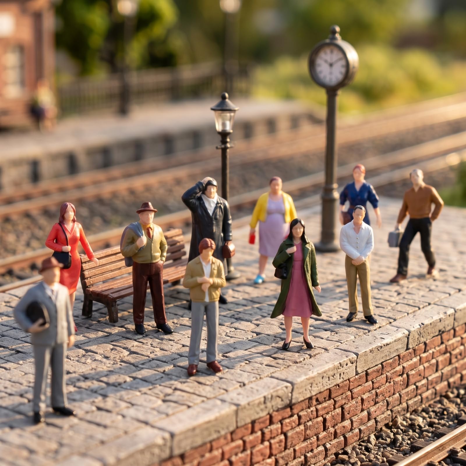 12 Pezzi Miniature Figurines Personaggi in Miniatura Modelli Diorama Figure Resina Dipinte a Mano 1 30 con Dettagli di Accessori per Layout
