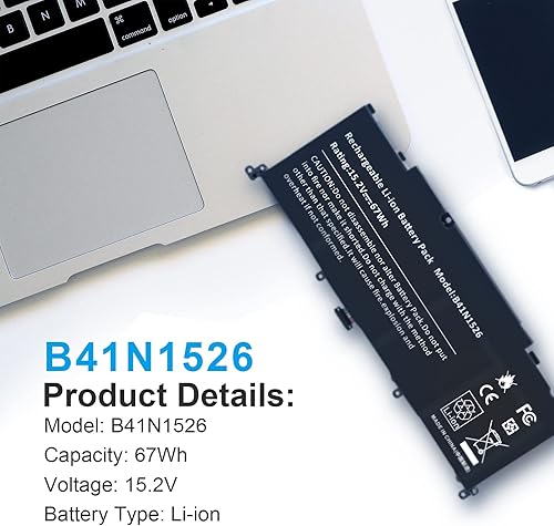 Miniatura 8 de B41N1526 - Batería para portátil Asus FX502VM FX60VM FX502VM-AS73 FX502VM-FY361T GL502 GL502V GL502VT GL502VT-1A ROG Strix S5 S5V S5VM S5VT6700