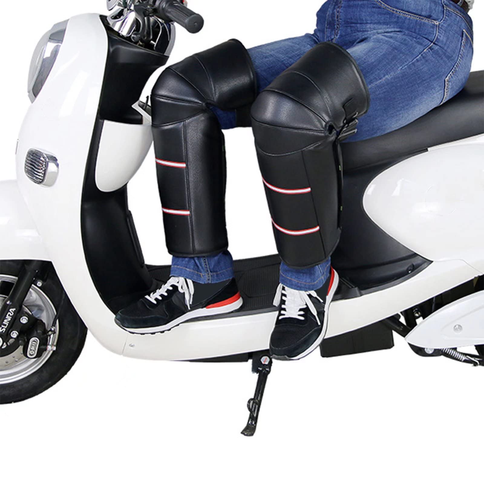 épaissir des Genouillères De Moto Anti Froid, Kneepad Hiver Protection des Jambes Moto Genou Protector Coupe-Vent Thermique Protection des Jambes, Unisexe GenouillèRes De Moto d'hiver