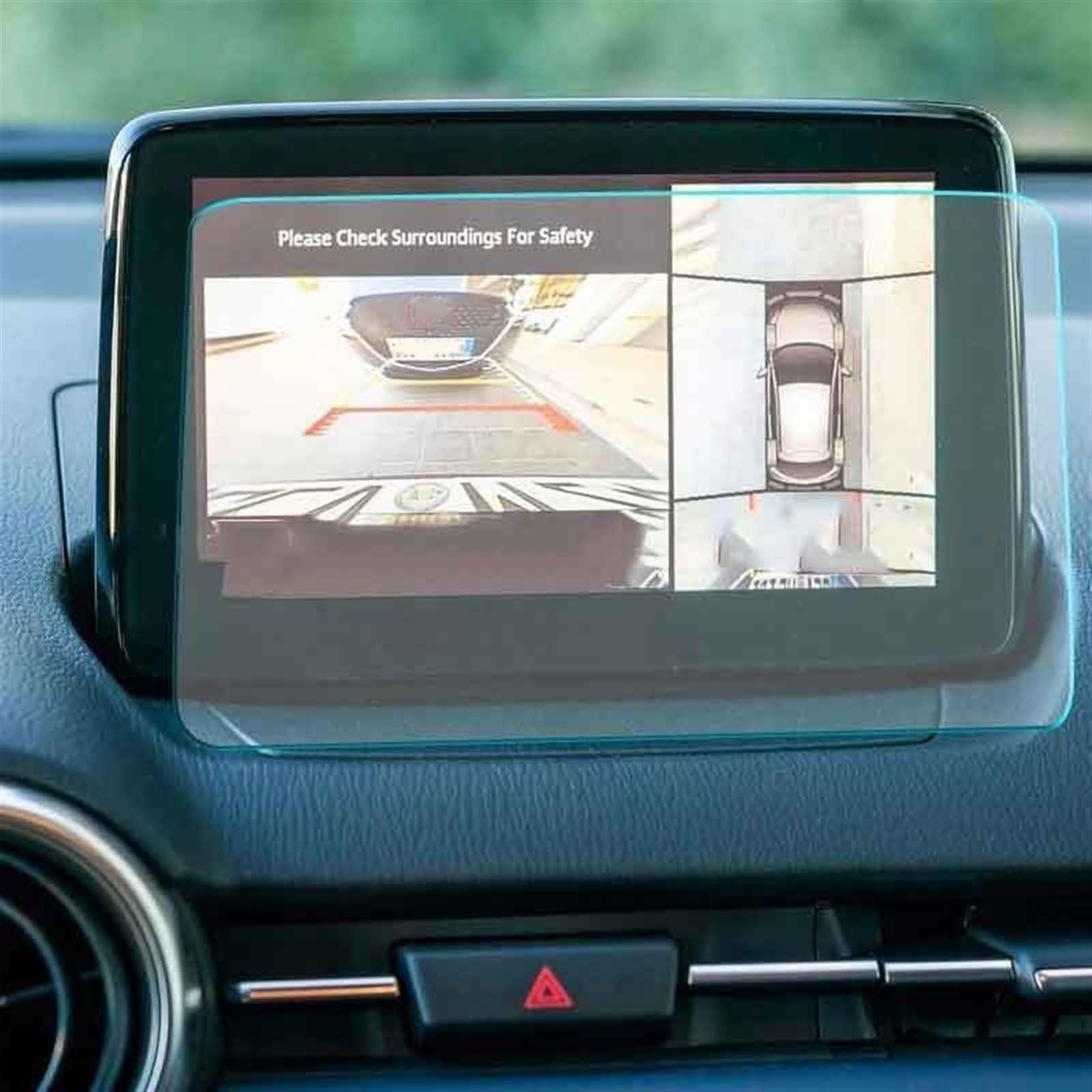Compatible avec l'écran d'affichage du système de Navigation de l'autoradio Mazda 2 2020 : Protection d'écran en Verre trempé Anti-Traces de Doigts. Pièces intérieures de Voiture.