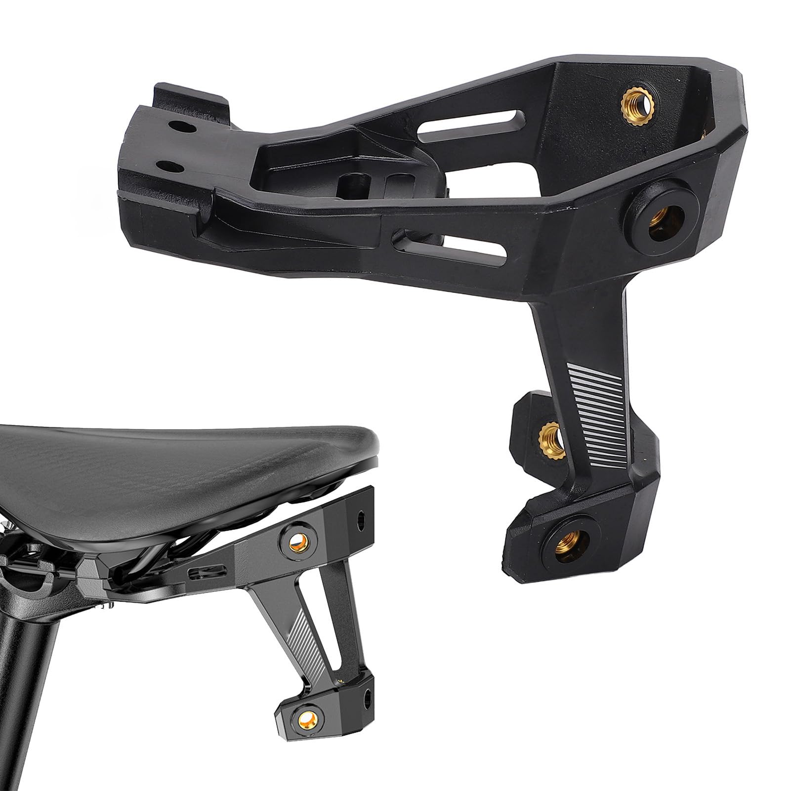 Adaptador Sillín Bicicleta, Soporte Portabotellas Resistente y Engrosado para Botellas Individuales y Dobles