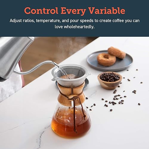 Miniatura 7 de COSORI Air Fryer Pro LE - Freidora de aire de 5 cuartos de galón, rápida y fácil, hasta 450 ℉ y cafetera para verter sobre café con filtro de acero