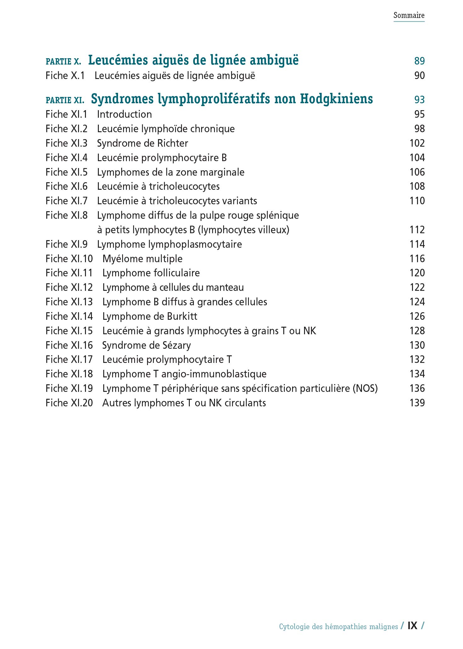 Cytologie des hémopathies malignes: Anomalies sanguines et médullaires