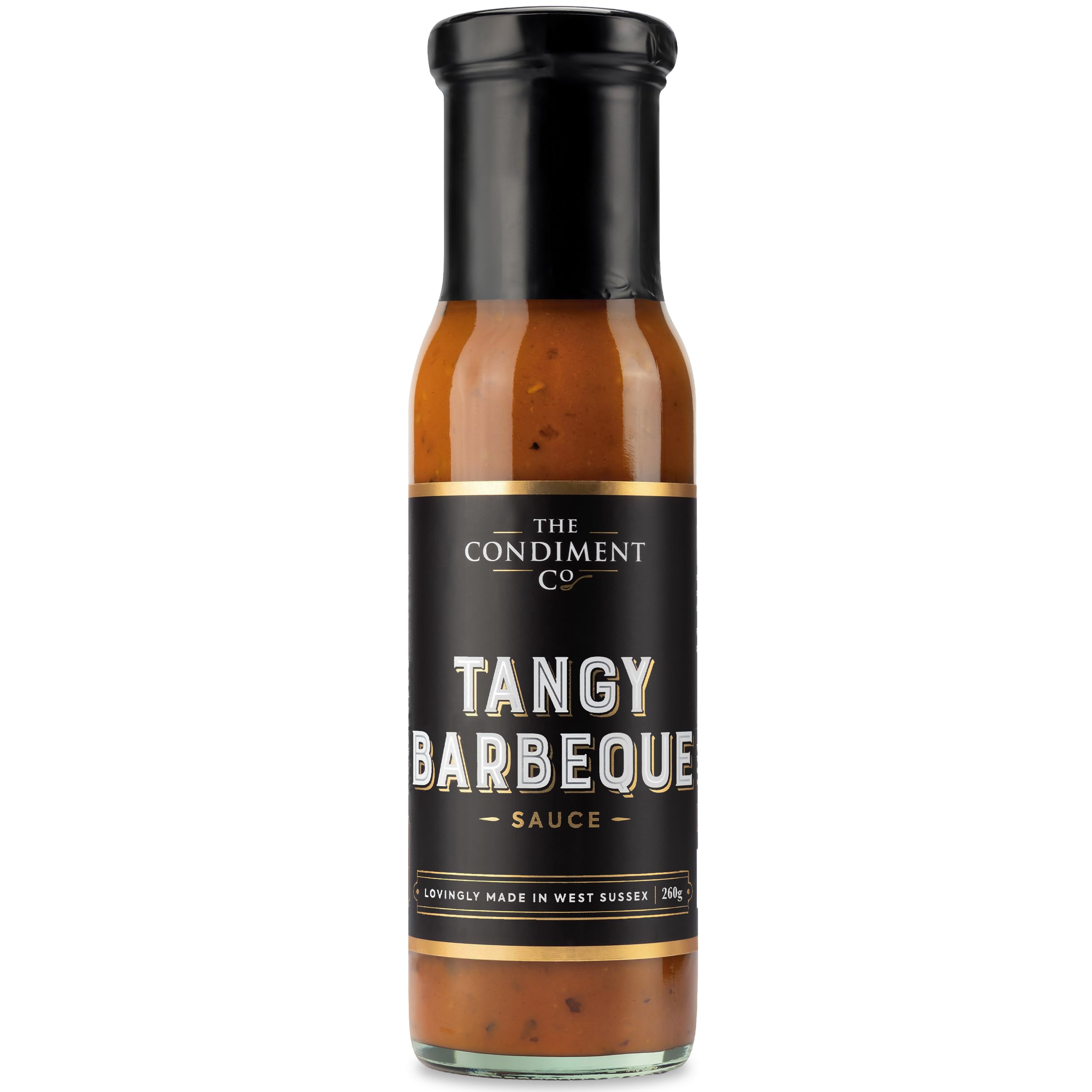 The Condiment Company Tangy Barbecue Sauce 260g, Use For BBQ Rib Sauce, Burgers, or Chicken Cooking Condiment