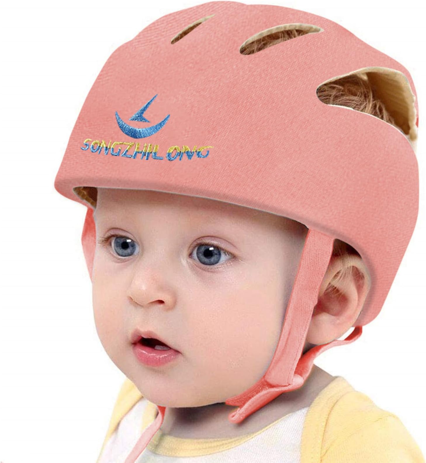 Baby Helmet Infant Safety Helmet Head Protector Hat for Crawl Walk Orange