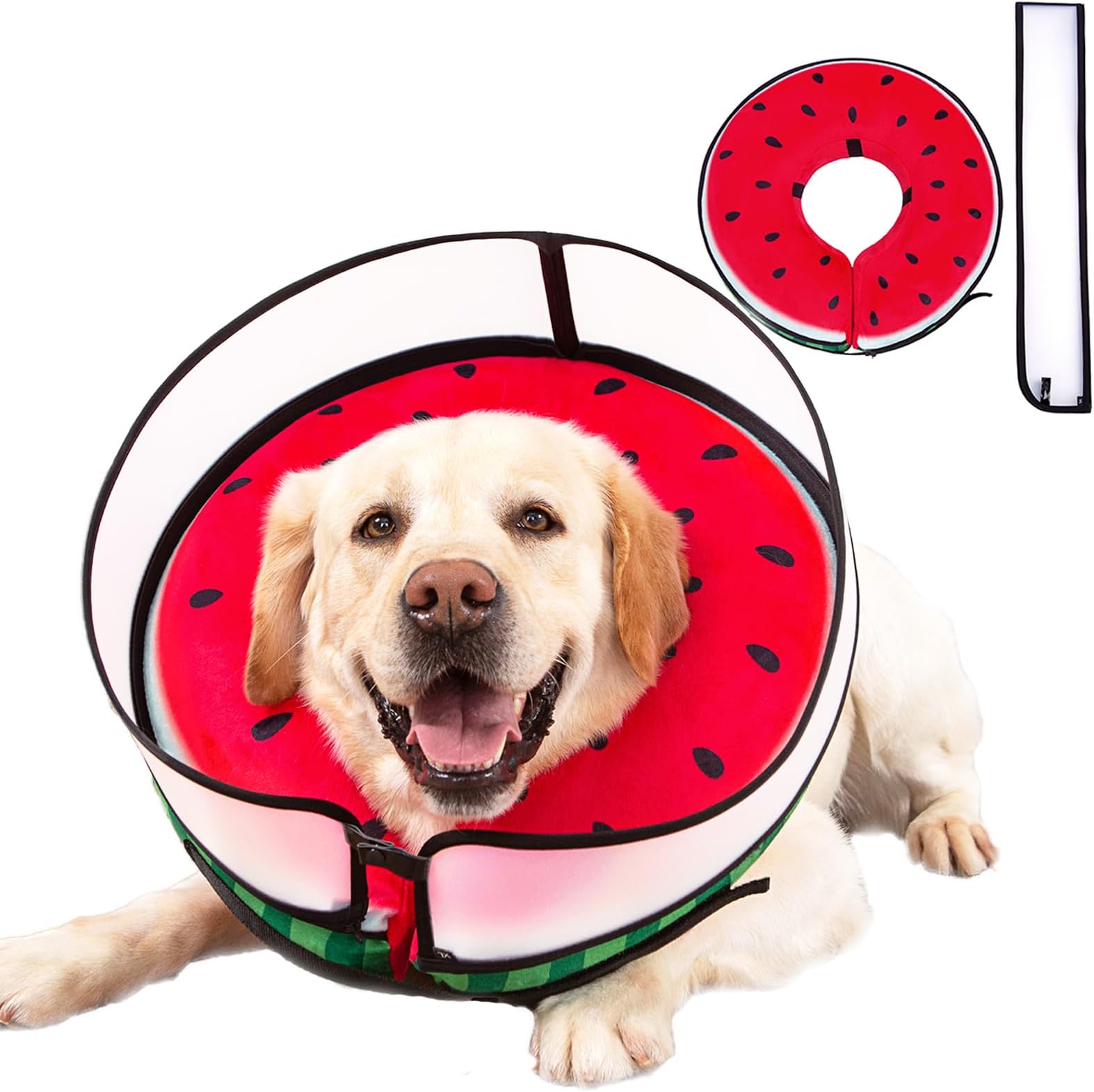 Inflatable Recovery Adjustable Dog Donut Cone Collar Blow