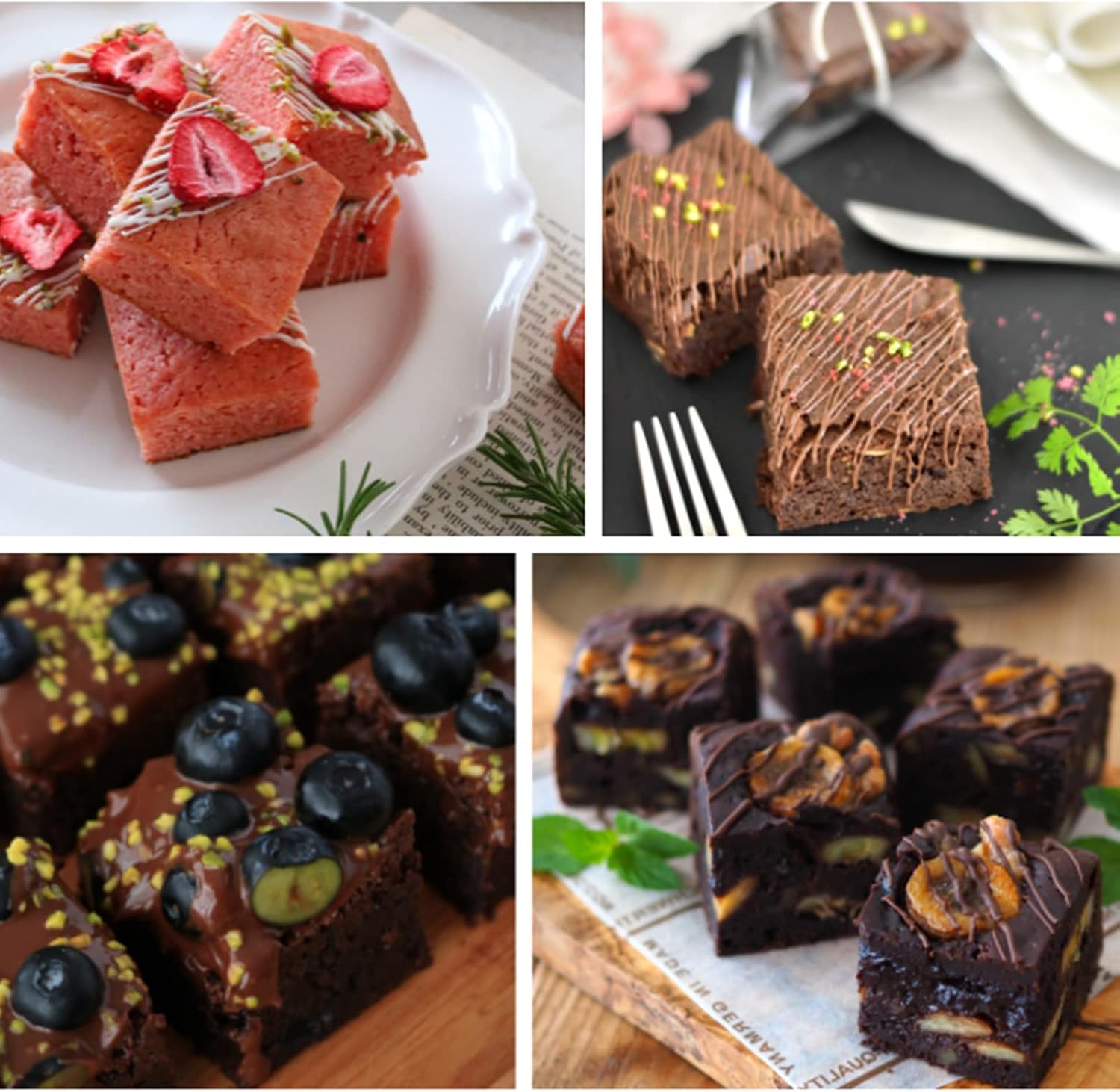 6 Cup Brownie Bar Pan Square Muffin Cupcake All Edge Corner Individual with Dividers Nonstick Cornbread Mini Small Bread Loaf Meatloaf Cake Baking Tin Mold Tray for Toaster Oven Air Fryer