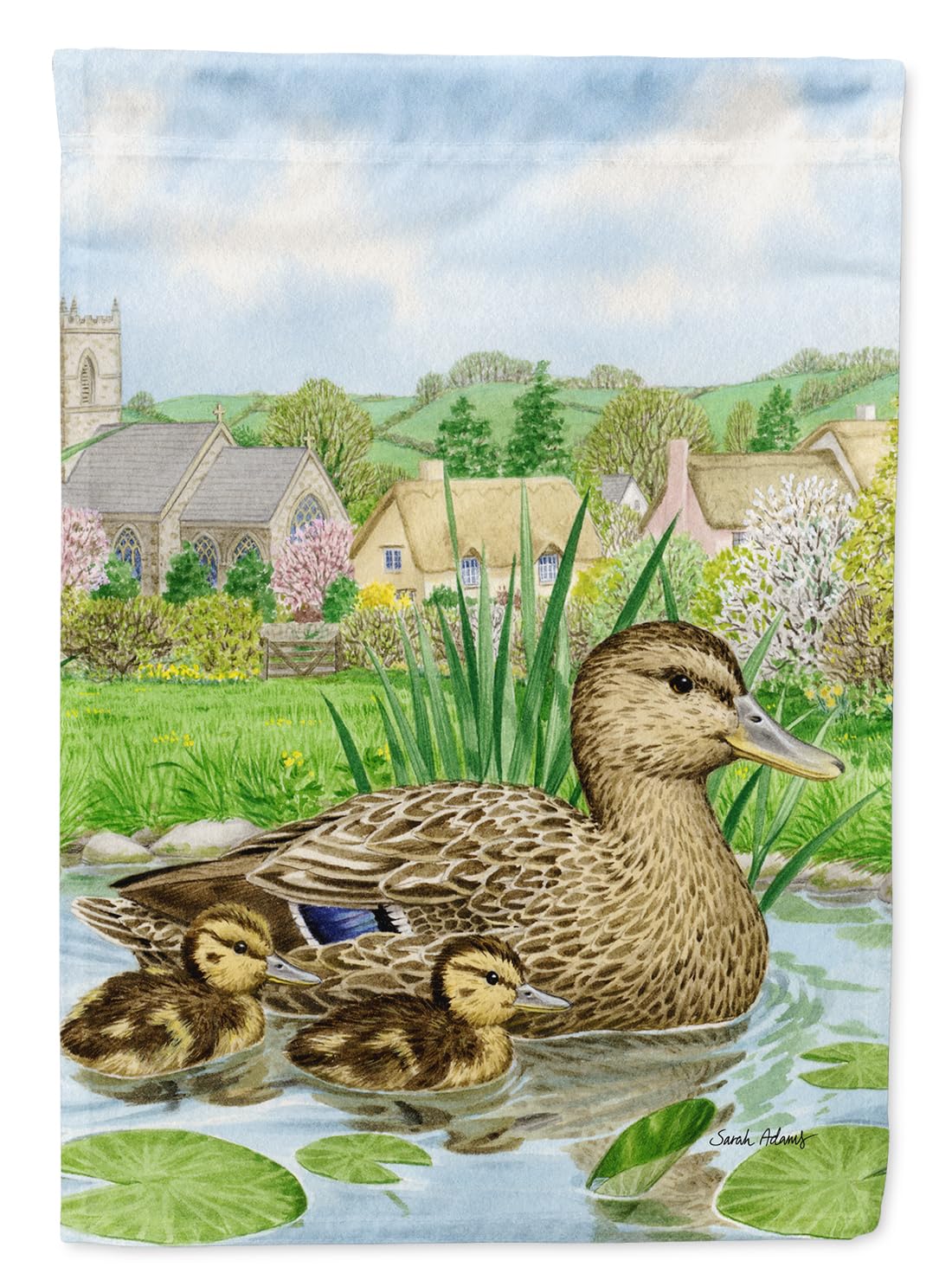 Drapeau de maison canard en tissu texturé haut de gamme grand format multicolore ASA2019CHF