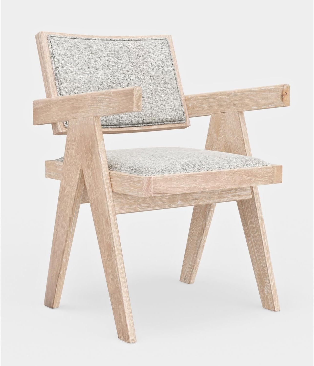 Alpine Furniture Raquel – Juego de 2 sillas auxiliares de comedor en madera natural