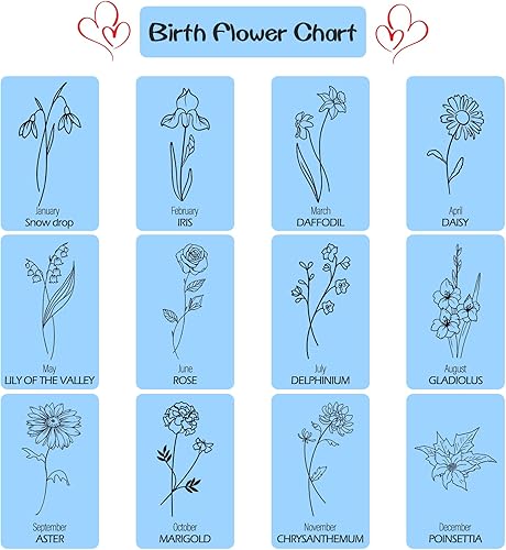 Miniatura 10 de Regalos de dama de honor, caja de joyería personalizada con inicial de flores de nacimiento, estuche de joyería de viaje personalizado para mujeres,