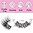 Veleasha Cat Eye Lashes Fluffy 5D Faux Mink Lashes 100% Handmade Luxurious False Eyelashes Volume Fake Lashes 5 Pairs Pack (804)