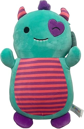 Miniatura 2 de Squishmallows Original HugMees 14 pulgadas Leon The Moster - Peluche de San Valentín - Peluche oficial de Jazwares grande y ultrasuave