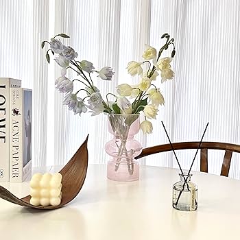 工芸品 Multi Glass Flower Vase (Pink) 工芸品 Multi Glass Flower Vase (Pink) 工芸品 Multi Glass