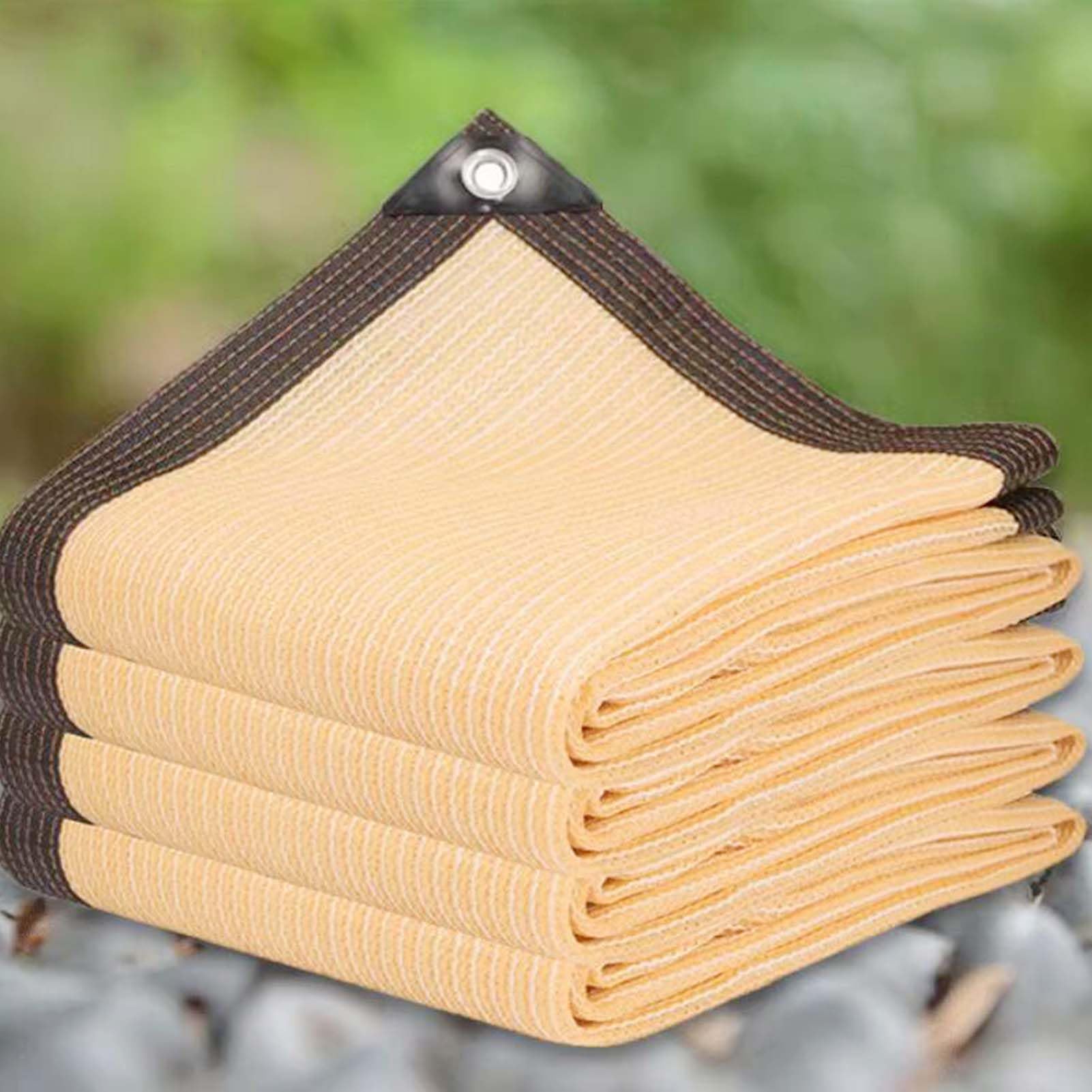 Beige Filet d'ombrage Filet Protection Solaire,85% UV Voile d'ombrage Rectangulaire Respirante 3X4m Toile d'ombrage avec Oeillets pour Pergola Terrasse Serre Jardin Potager