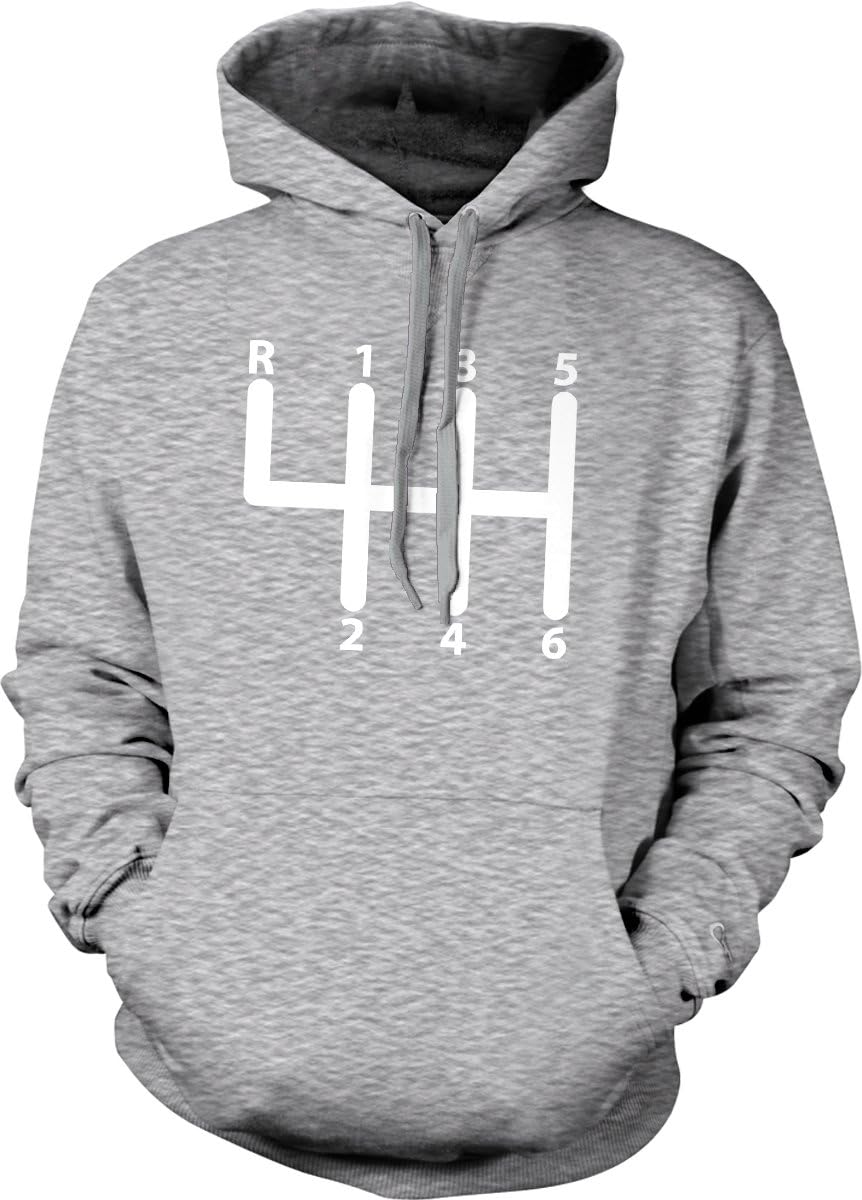 6 Speed Manual Transmission, Stick Shift Hooded Sweatshirt