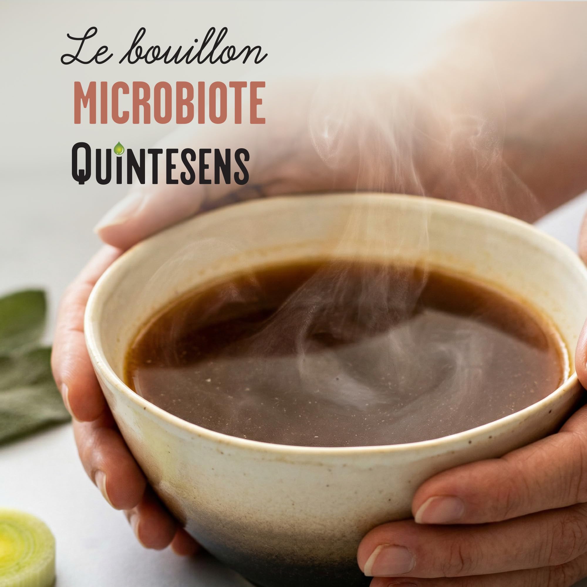 Lot de 3 Bouillons Microbiote QUINTESENS 515 ml – Équilibre Flore Intestinale & Digestion – Miso, Gingembre & Shiitaké – Confort Digestif – 100% Bio & Végan – Cuisson Douce 24h