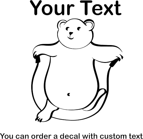 Miniatura 3 de Decoración de pared con nombre personalizado con oso de peluche para niña, tus propias calcomanías de pared personalizadas, calcomanías de pared con