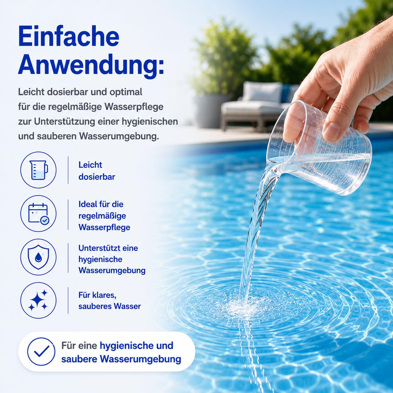 HERRLAN® Aktivsauerstoff 12% – 5 Liter Kanister- Stabilisiert - Food Grade Qualität - Wasserpflege & Desinfektion - Chlorersatz - Klarwasser-Effekt - Made in Germany