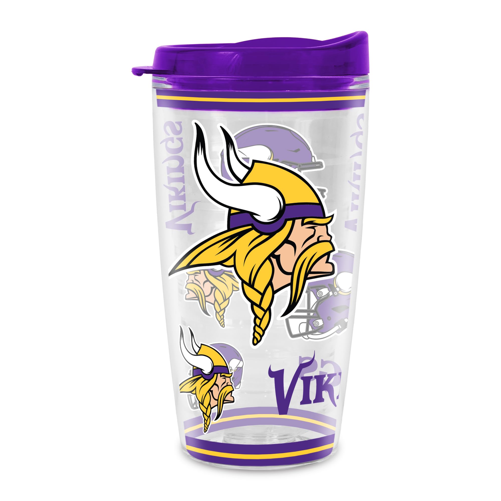 Rico Industries NFL Football Double Wall Mayhem 16oz Tritan Tumbler W Lid