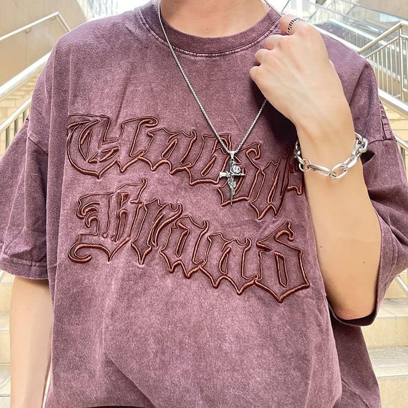 Hip Hop Stainless Steel Rose Cross Pendant Vine Flower Cross Necklace Religious for Men Women, 24 inch Chain - Image 6