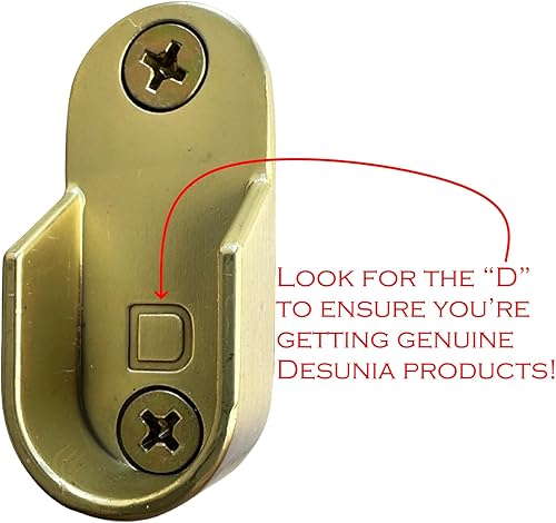 Miniatura 2 de Oval Closet Rod End Supports Screw on Type 15mm x 30mm Satin Brass 2 Pack Percha atornillada