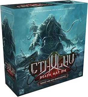 Comprar CMON, Cthulhu: Death May Die – Miedo a lo Desconocido, Juego básico, Juego de Expertos, Dungeon Crawler, 1-5 Jugadores, a Partir de 12 años, 90-120 Minutos, alemán, Negro