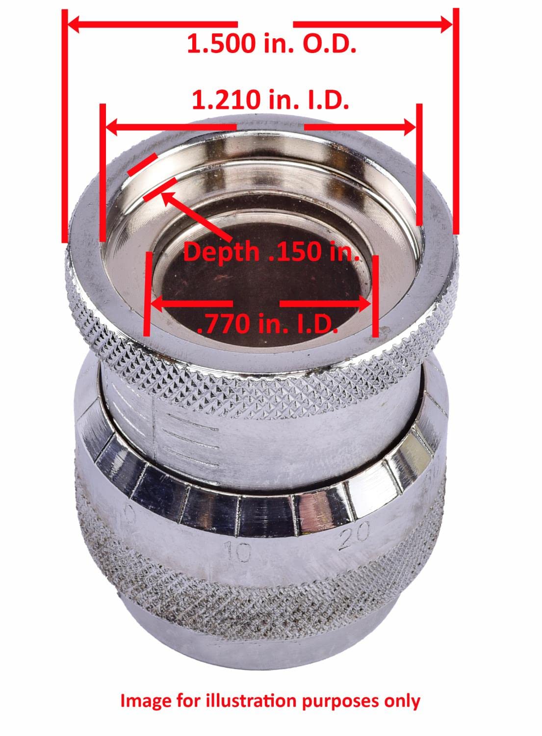 JEGS Cylinder Head Valve Spring Micrometer | Measures From 1.400” - 1.800” | Made From Aluminum
