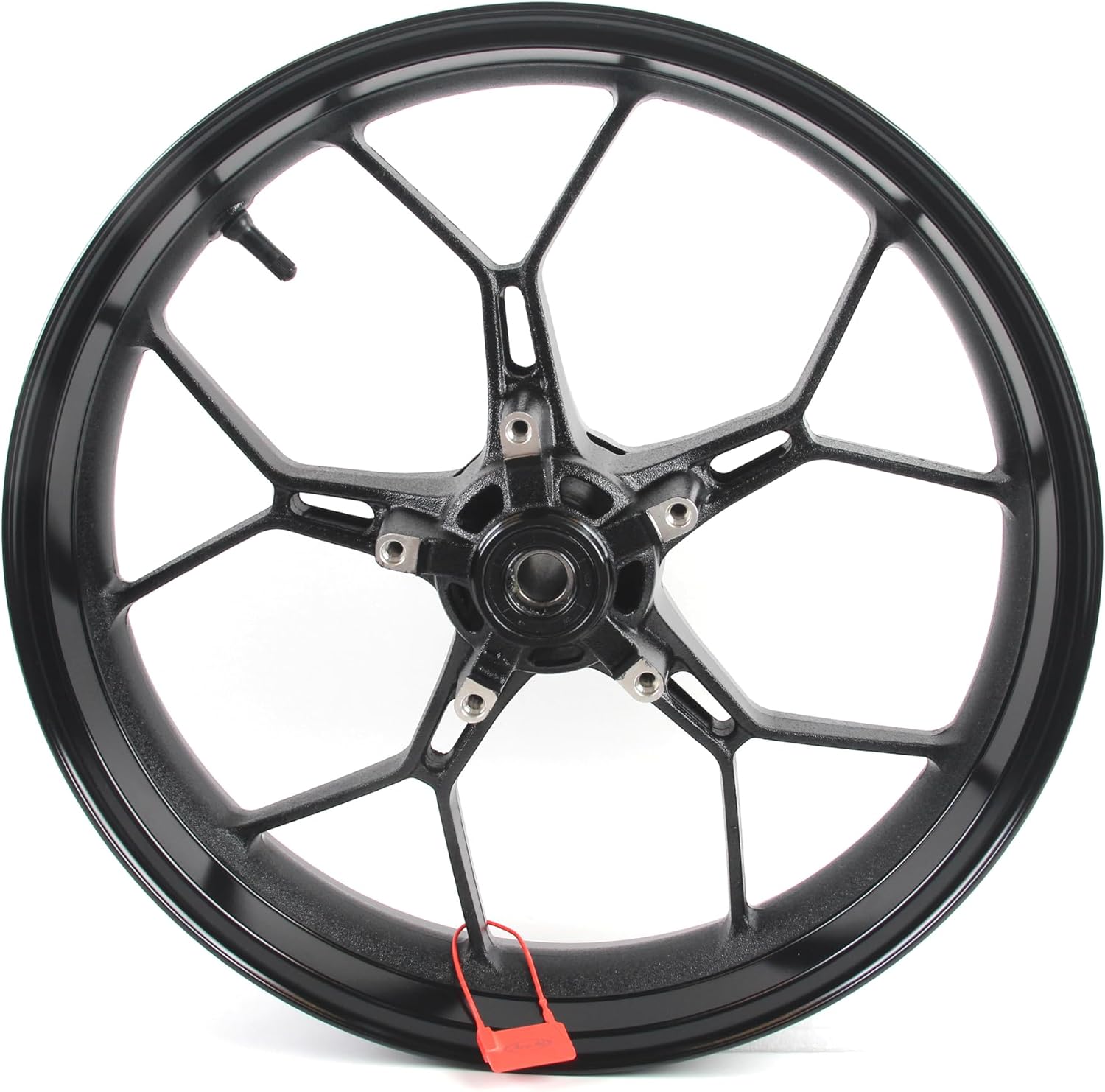 Gloss Black Front Wheel Rim Compatible with Honda CB650R CBR650R 2019-2025 ABS include, Bearing include, Motorcycle Replacement Accessories Parts