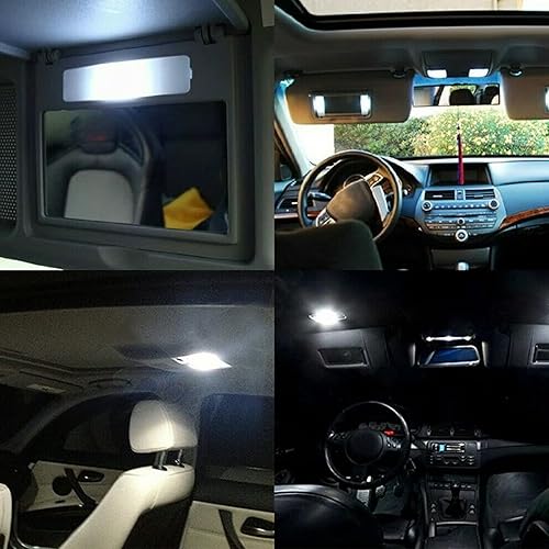 Miniatura 8 de JRSHOME 20pcs LED Interior Lights Bulbs Kit Car Trunk Dome License Plate Lamps 6500K for Ford Ranger Lariat Crew Cab Pickup 4-Door 2.3L 2300CC