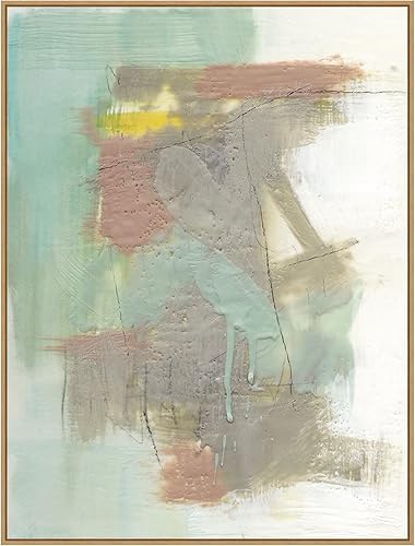 Amanti Art Framed Canvas Wall Art 42x32 Retro Splash IV by Jennifer Goldberger, Framed Wall Art Canvas, Abstract Artwork, Modern Decor, Oversize