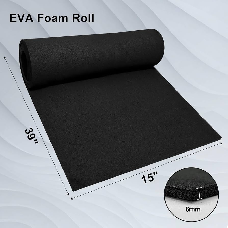 Amazon.com: biguphate EVA Foam Roll - 6mm Black Ultra High Density