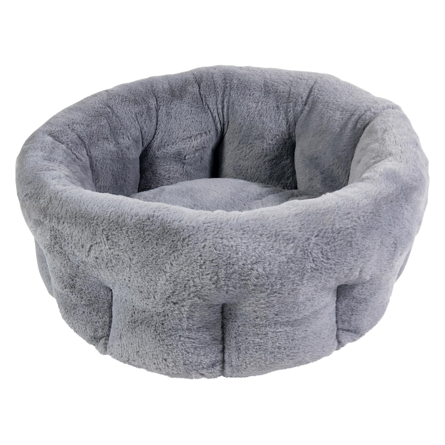 Panier pour animaux JACK AND VANILLA lit douillet et moelleux gris