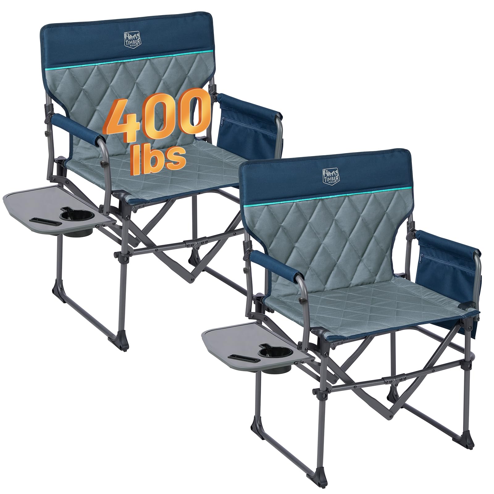 Amazon.com : Timber Ridge 2 Pack Aluminum Camping Directors Chair