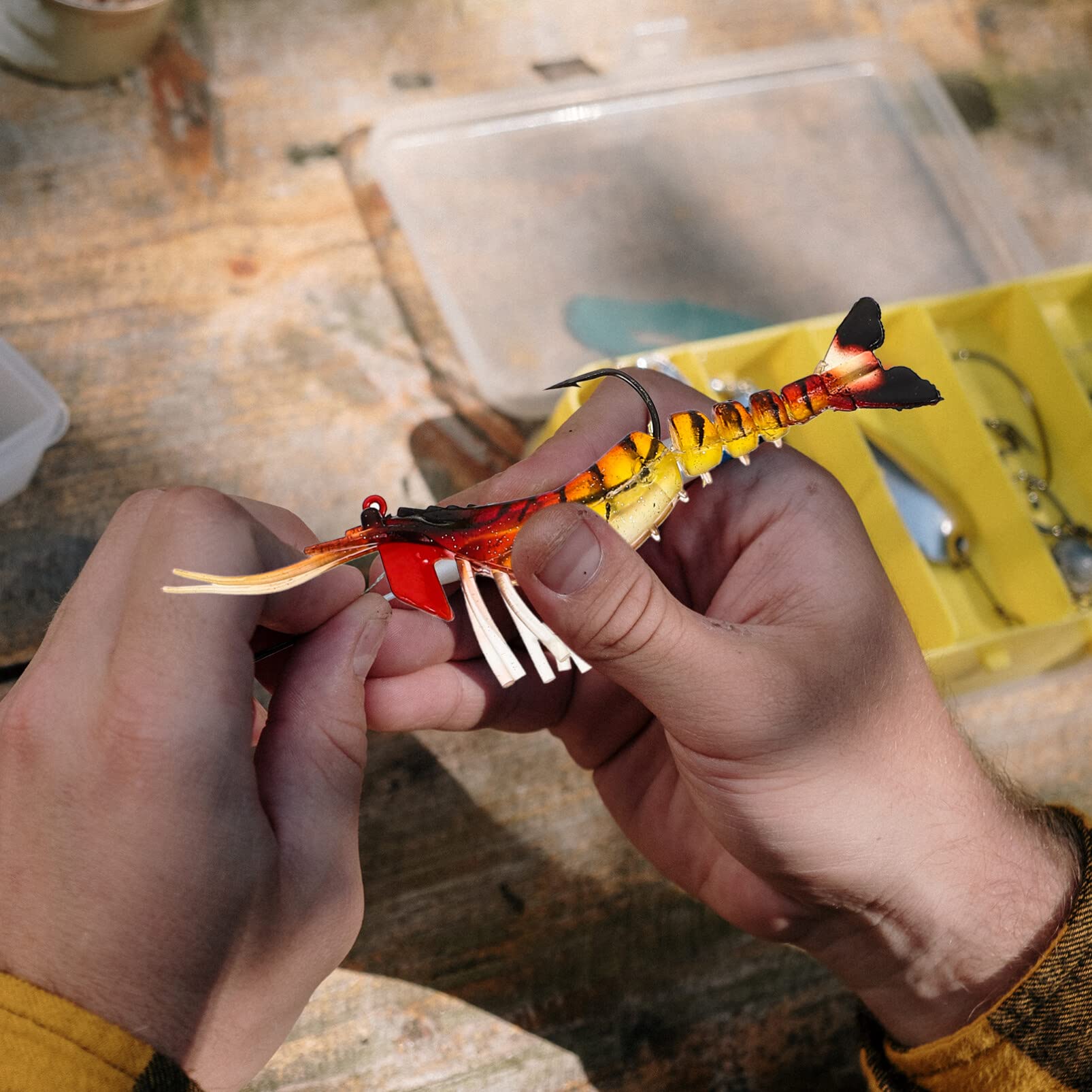 INOOMP 20pezzi Bait Artificiali Notturni Simulati Esca Multi-colore Per Per Trout Perch e Walleye Resistente e